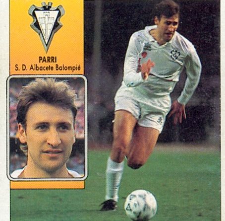 Liga 92-93. Parri (Albacate Balompié). Ediciones Este. 📸: Toni Izaro.