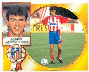 Liga 94-95. Alfaro (Atlético de Madrid). Fichaje 34 A. Ediciones Este. 📸: Toni Izaro.