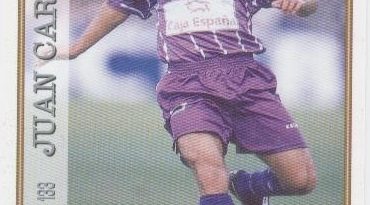 Las fichas de la Liga 97-98. Nº 133. Juan Carlos (Real Valladolid). Editorial Mundicromo.
