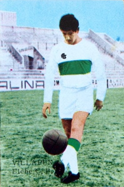 Liga 1965-66. Villapún (Elche C.F.). Editorial Fher. 📸: Arturo Alcázar.