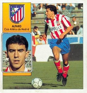 Liga 92-93. Alfaro (Atlético de Madrid). Ediciones Este. 📸: Toni Izaro.