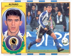 Liga 96-97. Alfaro (Hércules C.F.). Ediciones Este. 📸: Toni Izaro.