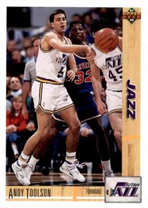NBA 1991-1992. Andy Toolson (Utah Jazz). Upper Deck. 📸: Lorenzo Mínguez.