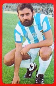Liga 77-78. Laguna (C.D. Málaga). Ediciones Ruiz Romero. 📸: Jorge Cabañas.