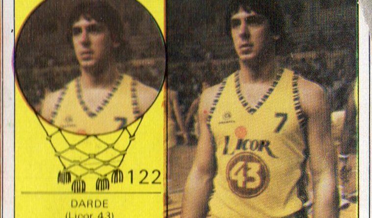 Campeonanto de Baloncesto. Liga 1985-86. Dardé (Licor 43). Editorial J. Merchante. 📸: Grupo de Facebook Nuestros.