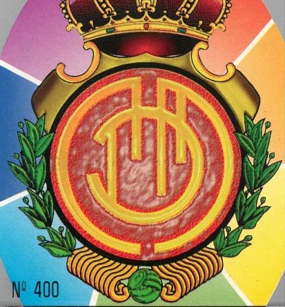 Las fichas de la Liga 97-98. Nº 400. Escudo (R.C.D. Mallorca). Editorial Mundicromo.