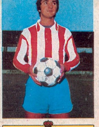 Liga 73-74. Redondo (Real Sporting de Gijón). Ediciones Este. 📸: Toni Izaro.