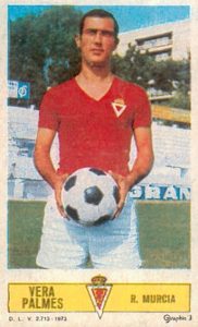 Liga 73-74. Vera Palmés (Real Murcia). Ediciones Este. 📸: Toni Izaro.