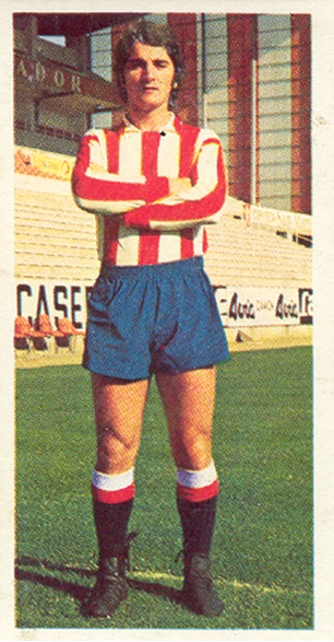 Liga 75-76. Redondo (Real Sporting de Gijón). Ediciones Este. 📸: Toni Izaro.