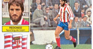 Liga 82-83. Redondo (Sporting de Gijón). Ediciones Este. 📸: Toni Izaro.