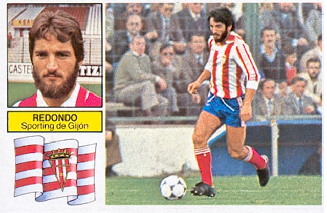 Liga 82-83. Redondo (Sporting de Gijón). Ediciones Este. 📸: Toni Izaro.