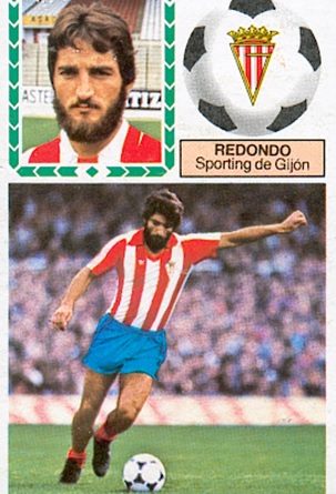 Liga 83-84. Redondo (Sporting de Gijón). Ediciones Este. 📸: Toni Izaro.