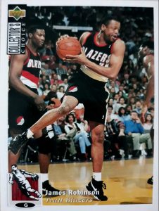 NBA 1994-1995. James Robinson (Portland Trail Blazers). Upper Deck.