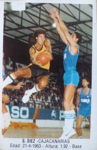Baloncesto 1988. Salva Díez (Caja Canarias). Ediciones J. Merchante. 📸: Paco Jiménez.