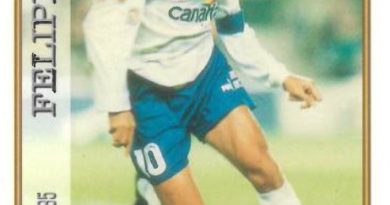 Las fichas de la Liga 97-98. Nº 185. Felipe (C.D. Tenerife). Editorial Mundicromo.
