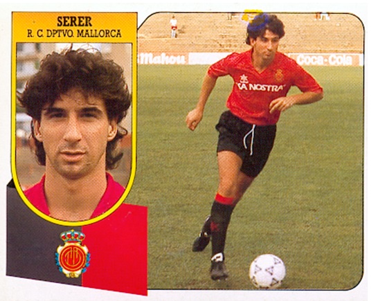 Liga 91-92. Serer (R.C.D. Mallorca). Ediciones Este. 📸: Toni Izaro.