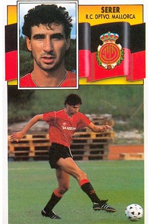Liga 90-91. Serer (R.C.D. Mallorca). Ediciones Este. 📸: Toni Izaro.