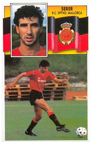 Liga 90-91. Serer (R.C.D. Mallorca). Ediciones Este. 📸: Toni Izaro.