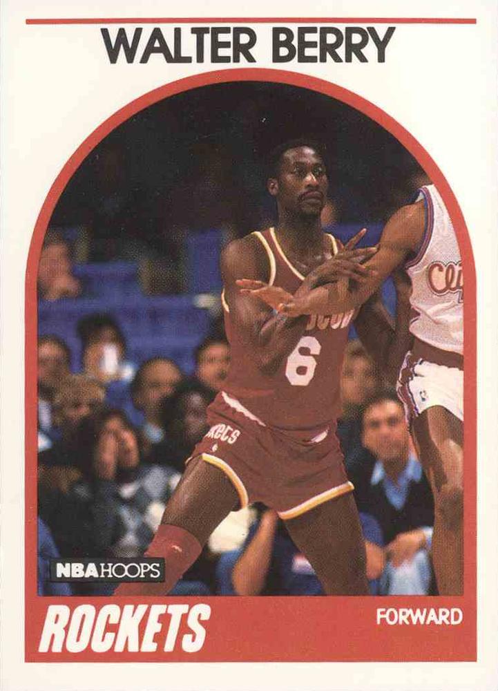 Cromos 1989 - 1990. Walter Berry (Houston Rockets). NBA Hoops. 📸: Rubén Rodríguez Varela.