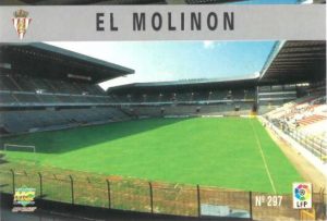 Las fichas de la Liga 97-98. Nº 297. El Molinón (Real Sporting de Gijón). Editorial Mundicromo.