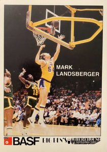 NBA 1982-83. Mark Landsberger (Los Angeles Lakers). BASF. 📸: Cristian Peláez Cifuentes.