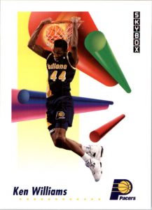 NBA 1991-92. Kenny Williams (Indiana Pacers). SkyBox. 📸: Enrique De la Vega Sánchez.