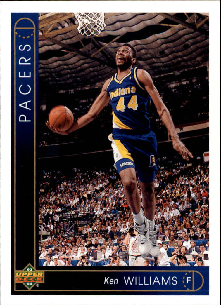 NBA 1993-94. Kenny Williams (Indiana Pacers). Upper Deck. 📸: Enrique De la Vega Sánchez.