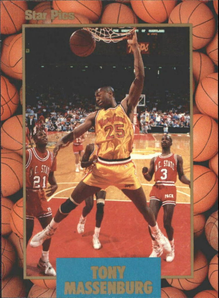 1990. Tony Massenburg (University of Maryland). Star Pics Medallion. 📸: Jesús Abajo Castellanos.