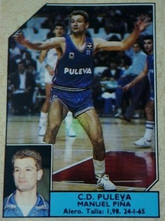 Baloncesto 1988-89. Piña (Puleva Granada). Editorial J. Merchante. 📸: Raúl Espada.