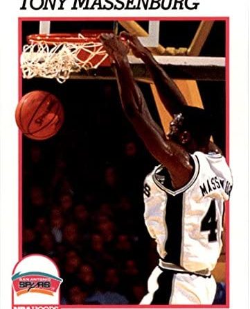 NBA 1991-1992. Tony Massenburg (San Antonio Spurs). Hoops. 📸: Jesús Abajo Castellanos.