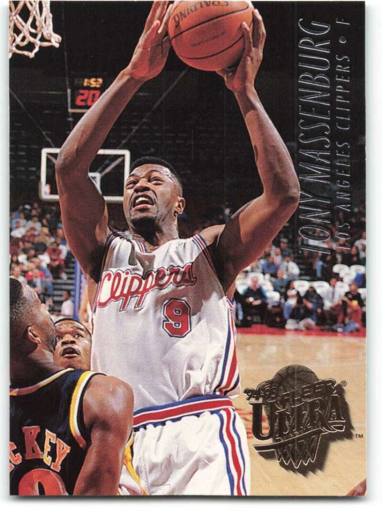 NBA 1994-1995. Tony Massenburg (Los Angeles Clippers). Fleer Ultra. 📸: Jesús Abajo Castellanos.