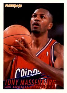 NBA 1994-1995. Tony Massenburg (Los Angeles Clippers). Fleer. 📸: Jesús Abajo Castellanos.