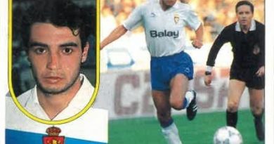 Liga 91-92. Lizarralde (Real Zaragoza). Ediciones Este.
