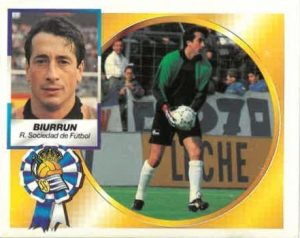 Liga 94-95. Biurrun (Real Sociedad). Ediciones Este.