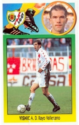 Liga 93-94. Višnjić (Rayo Vallecano). Ediciones Este. 📸: Toni Izaro.