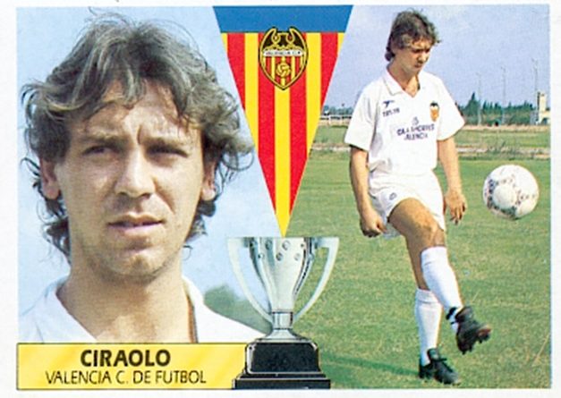 Liga 87-88. Ciraolo (Valencia C.F.). Fichaje Nº 24. Ediciones Este. 📸: Toni Izaro.