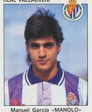 Liga 1993-94. Manolo García (Real Valladolid) N°331 Editorial Panini. 📸: Eduardo Lopez Darias.