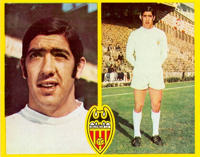 Liga 72-73. Barrachina (Valencia C.F.). Ediciones Este. 📸: Toni Izaro.