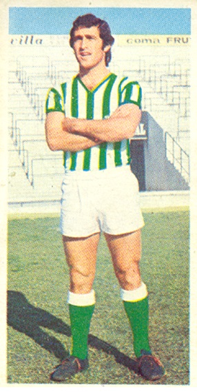 Liga 75-76. Bizcocho (Real Betis). Ediciones Este. 📸: Toni Izaro.