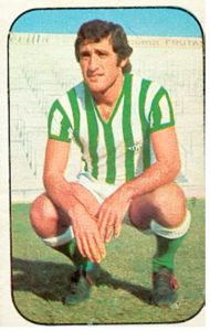 Liga 76-77. Bizcocho (Real Betis). Ediciones Este. 📸: Toni Izaro.