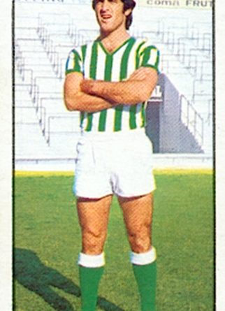 Liga 77-78. Bizcocho (Real Betis). Ediciones Este. 📸: Toni Izaro.