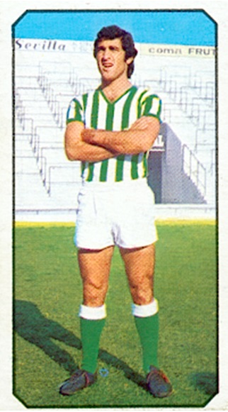 Liga 77-78. Bizcocho (Real Betis). Ediciones Este. 📸: Toni Izaro.
