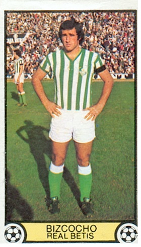 Liga 79-80. Bizcocho (Real Betis). Ediciones Este. 📸: Toni Izaro.
