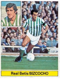 Liga 81-82. Bizcocho (Real Betis). Ediciones Este. 📸: Toni Izaro.
