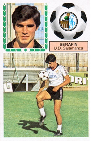 Liga 83-84. Serafín (U.D. Salamanca). Fichaje 12 B. Ediciones Este. 📸: Toni Izaro.