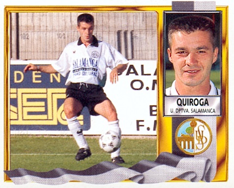 Liga 95-96. Quiroga (U.D. Salamanca). Ediciones Este. 📸: Toni Izaro.