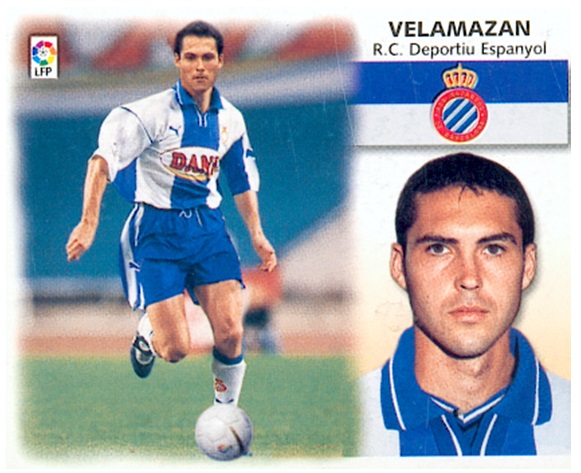 Liga 99-00. Toni Velamazán (R.C.D. Espanyol). Ediciones Este. 📸: Toni Izaro.