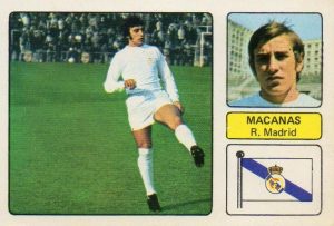 Liga 73-74. Macanás (Real Madrid). Editorial Fher. 📸: Juan Álvarez.