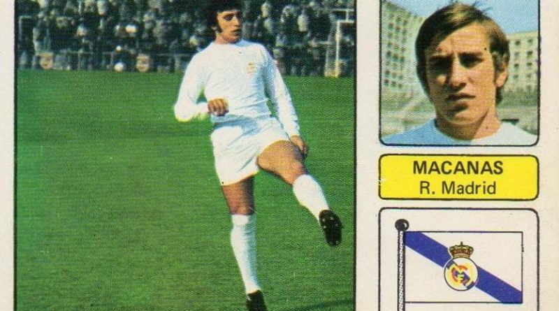 Liga 73-74. Macanás (Real Madrid). Editorial Fher. 📸: Juan Álvarez.