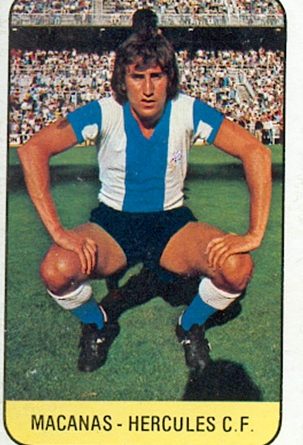 Liga 78-79. Macanás (Hércules CF). Ediciones Este. 📸: Toni Izaro.